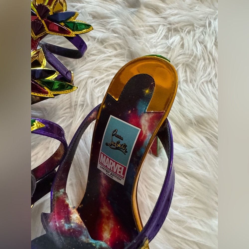Christian Louboutin x Marvel Gladiator Sandals Multicolor 35 - Picture 7 of 12